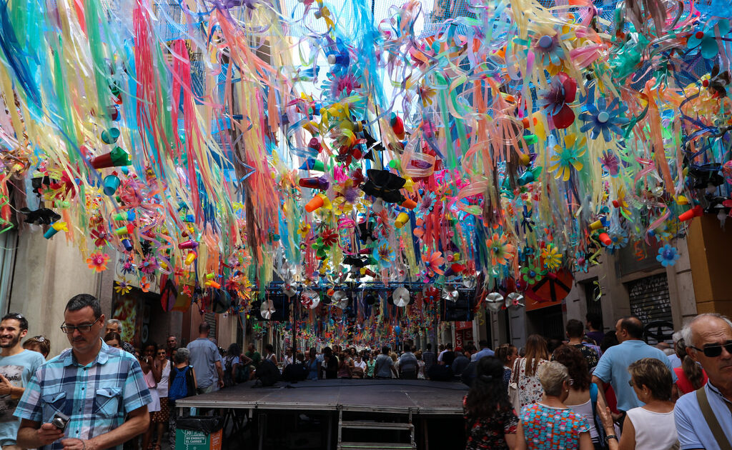 Festa Major de Gracia is one of the most popular summer festivals in Barcelona