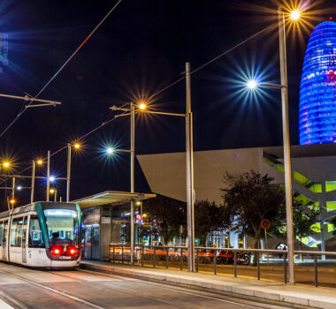 The tram is a great example pf public transportation in Barcelona