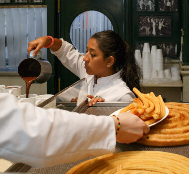 The locals think the best churros in MAdrid are at Chocolatería San Ginés!
